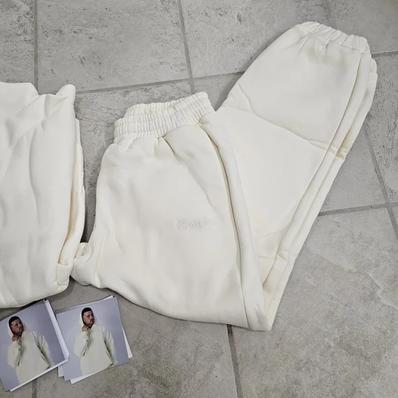 Butter Yellow Hooded Sweatshirt & Joggers Set - Medium/small - Picture 3 of 11